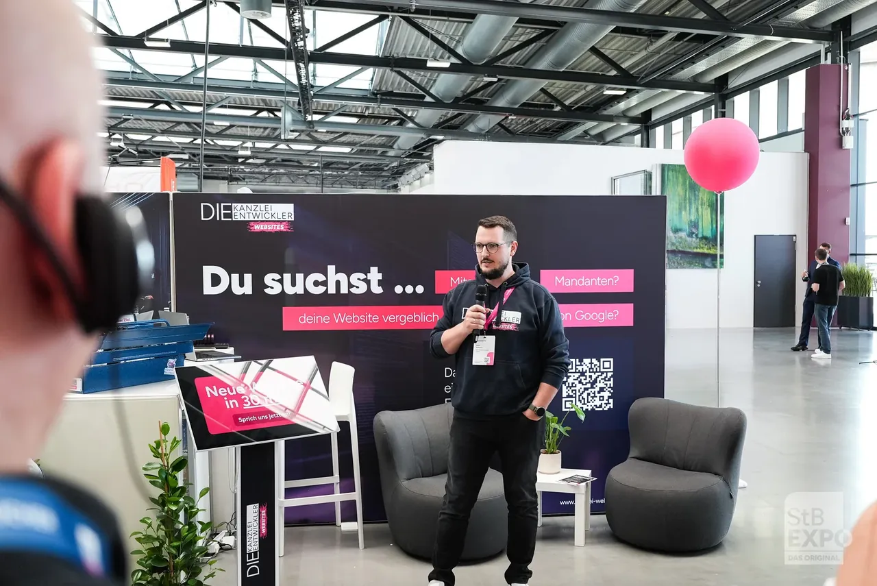 Die Kanzlei Entwickler auf der StB Expo Hamburg 2026 – Vortrag am Messestand