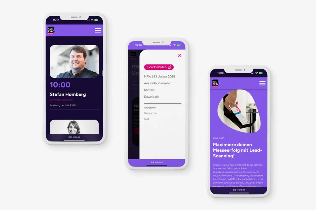 Website-Referenz DIGI EXPO – Corporate Website – umgesetzt von Die Kanzlei Entwickler