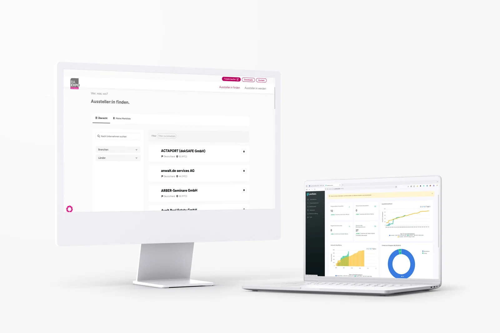 Smarte Prozesse durch Profairs. – Website von RA EXPO – Corporate Website