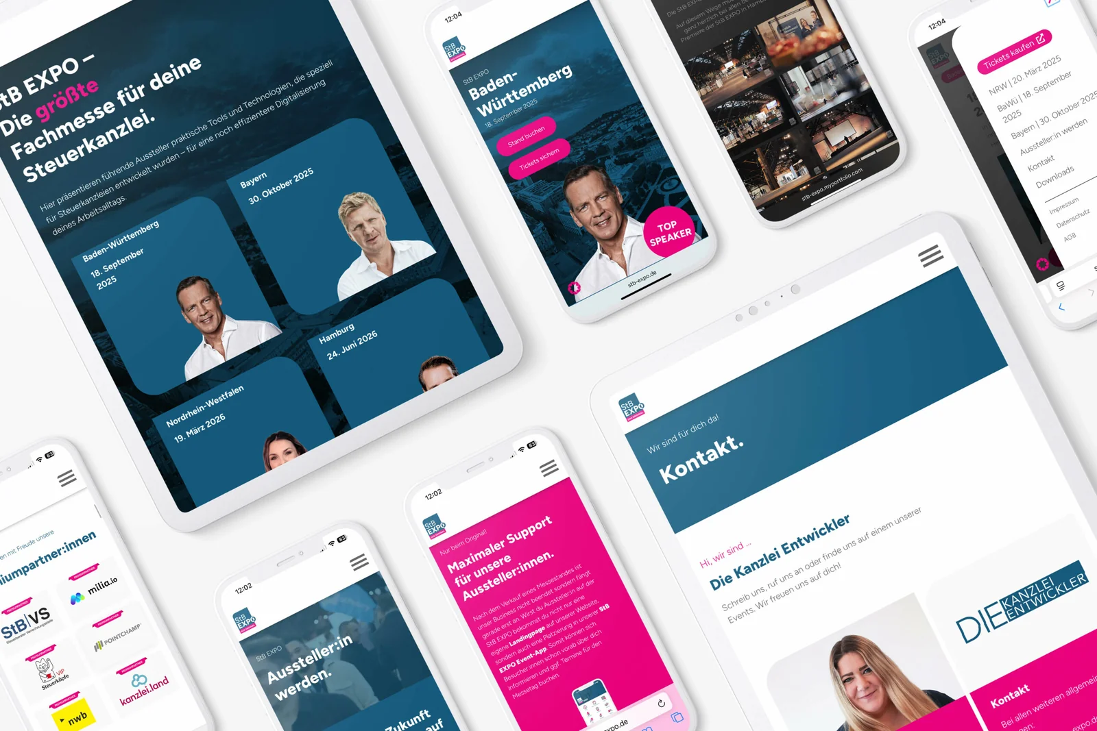 Eine Seite, zwei Perspektiven. – Website von StB EXPO – Corporate Website