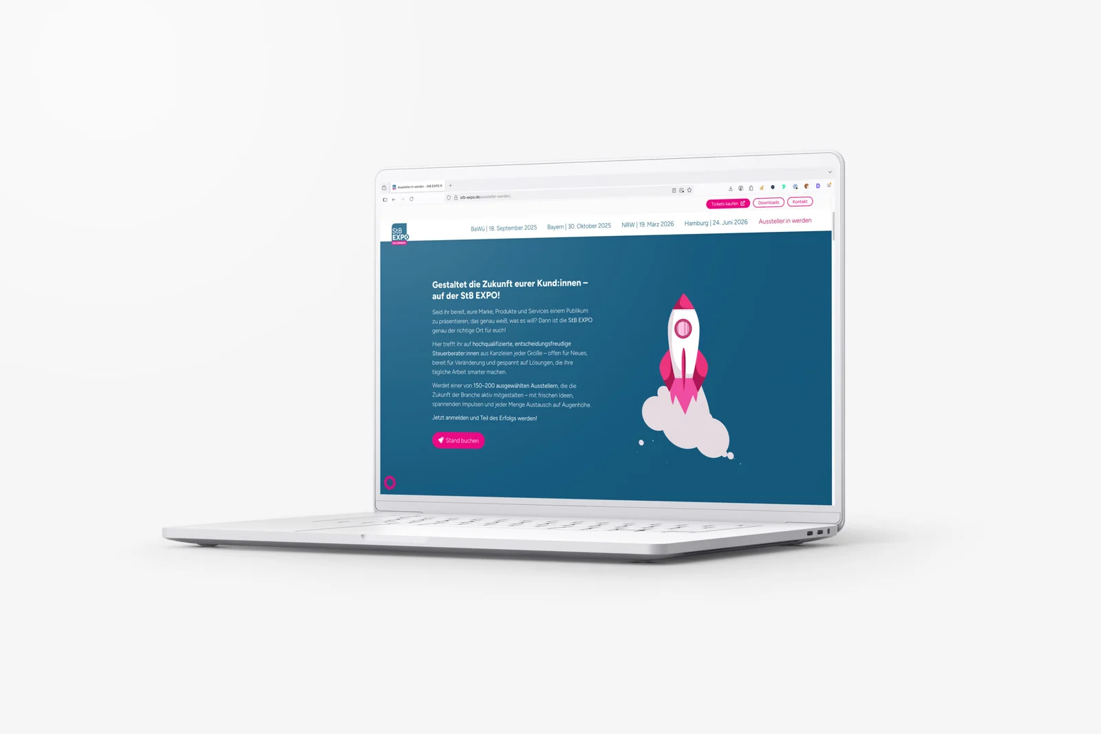 Visuell stark, emotional nah. – Website von StB EXPO – Corporate Website