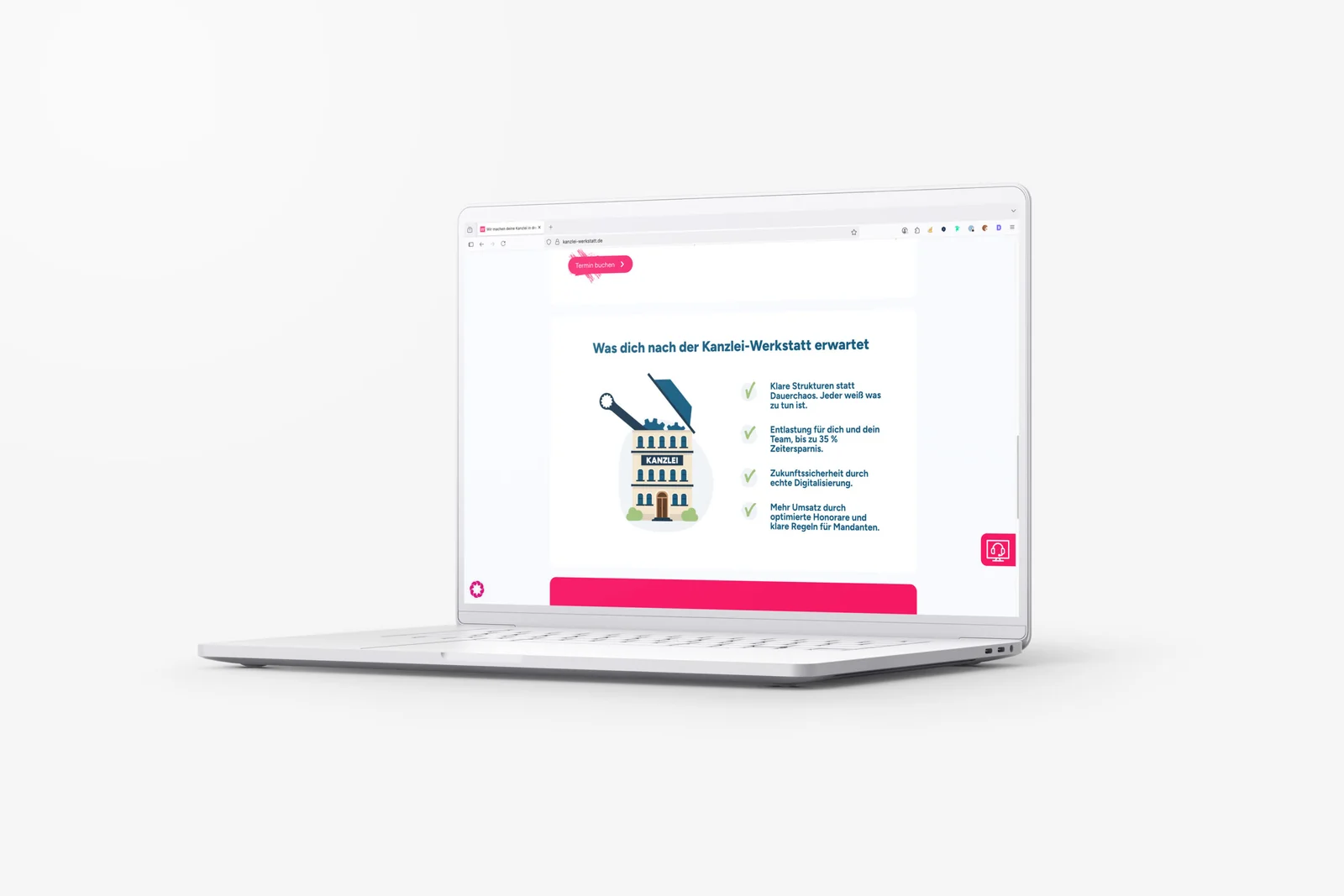 Vom ersten Check bis zum TÜV. – Website von Kanzlei Werkstatt – Corporate Website