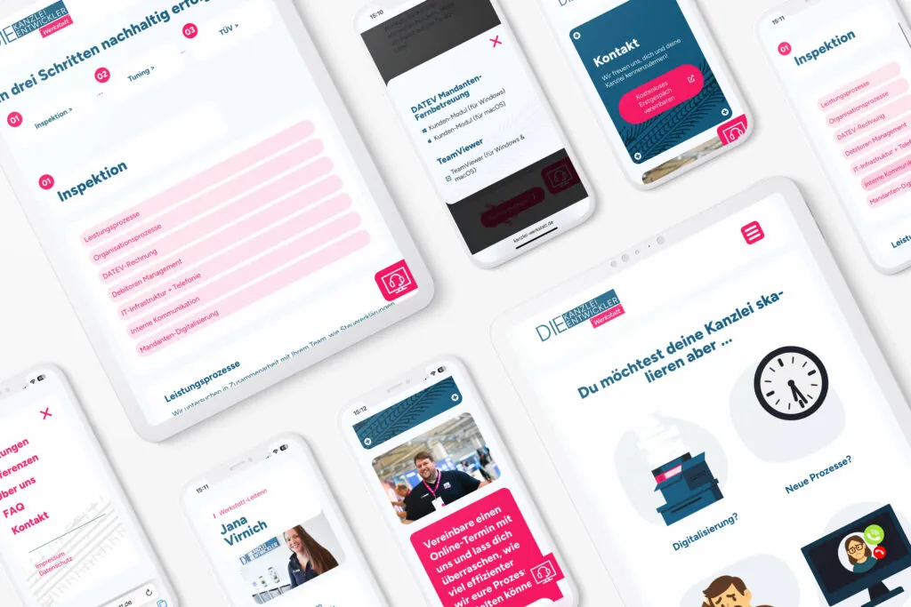 Website-Referenz Kanzlei Werkstatt – Corporate Website – umgesetzt von Die Kanzlei Entwickler